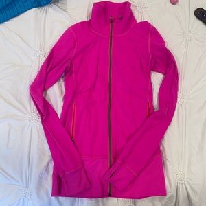 Hot pink lululemon zip up sweatshirt